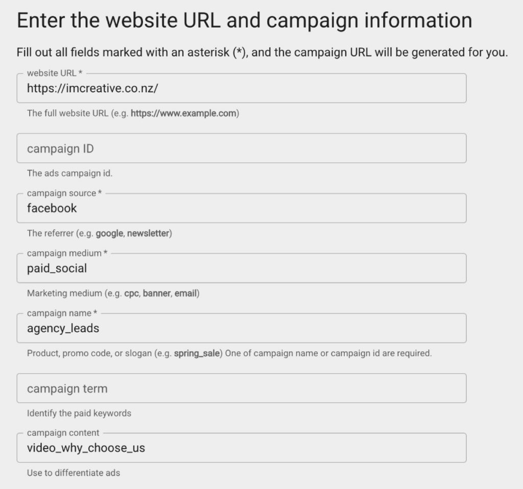 Campaign URL Builder - UTM Parameters